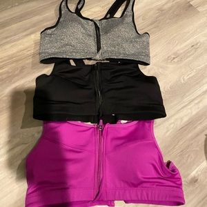 Victoria secret sports bras set of 3 size XL